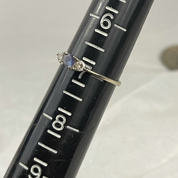 10K white gold & Tanzanite ring - Picture 8 of 14